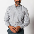 Duck Head Performance Poplin Sport Shirt- Edison Plaid (Forest Green)