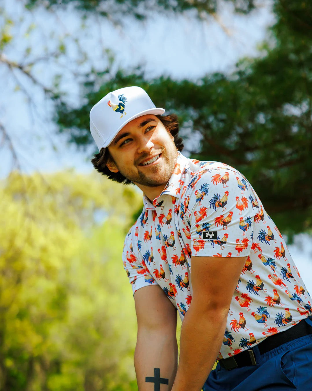 Waggle Feelin' Cocky Hat - White