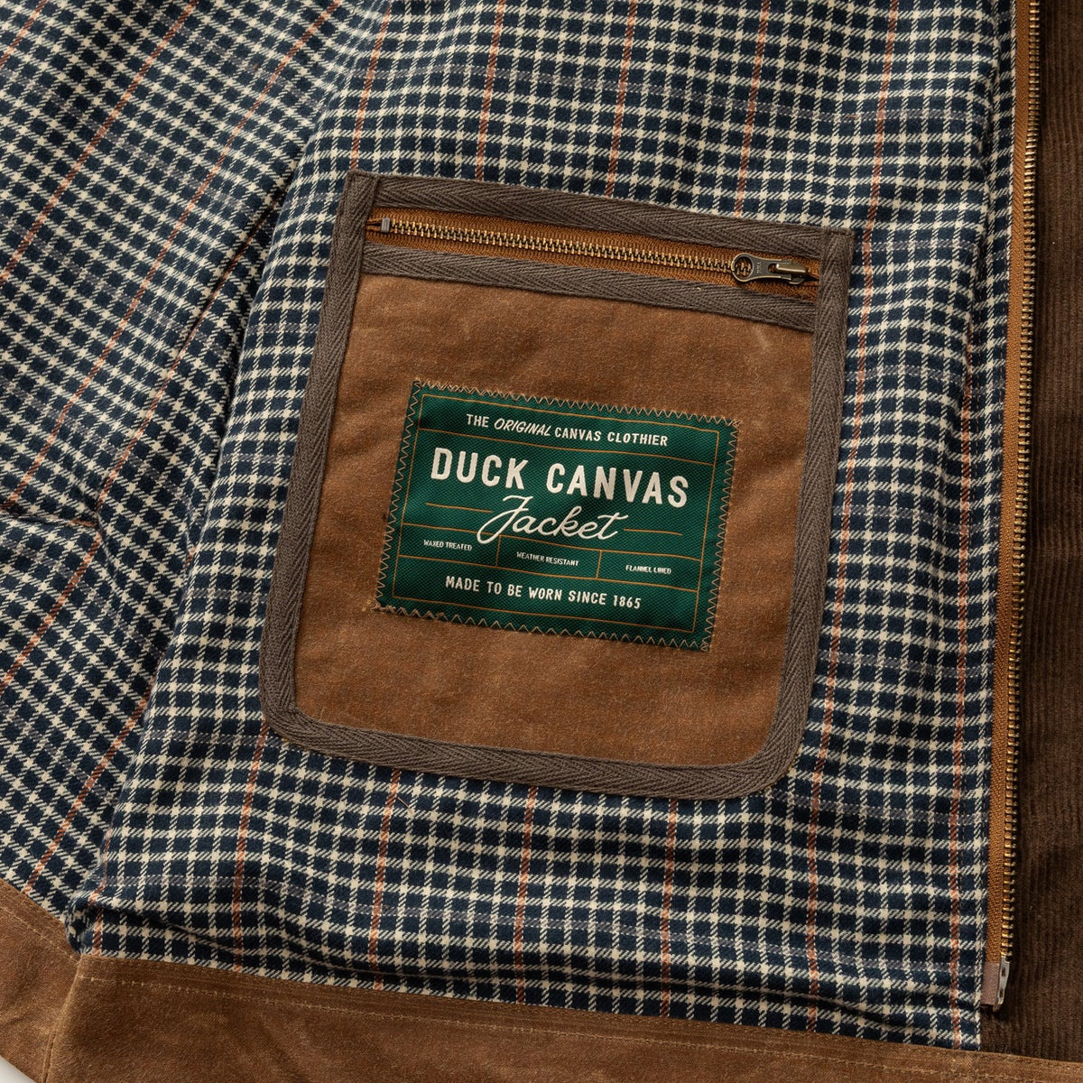 Duck Head Waxed Duck Canvas Jacket - Buckskin