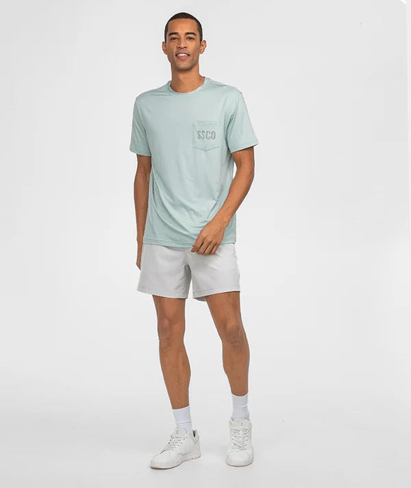 Southern Shirt Camo Badge Performance Tee SS (Dusty Green)