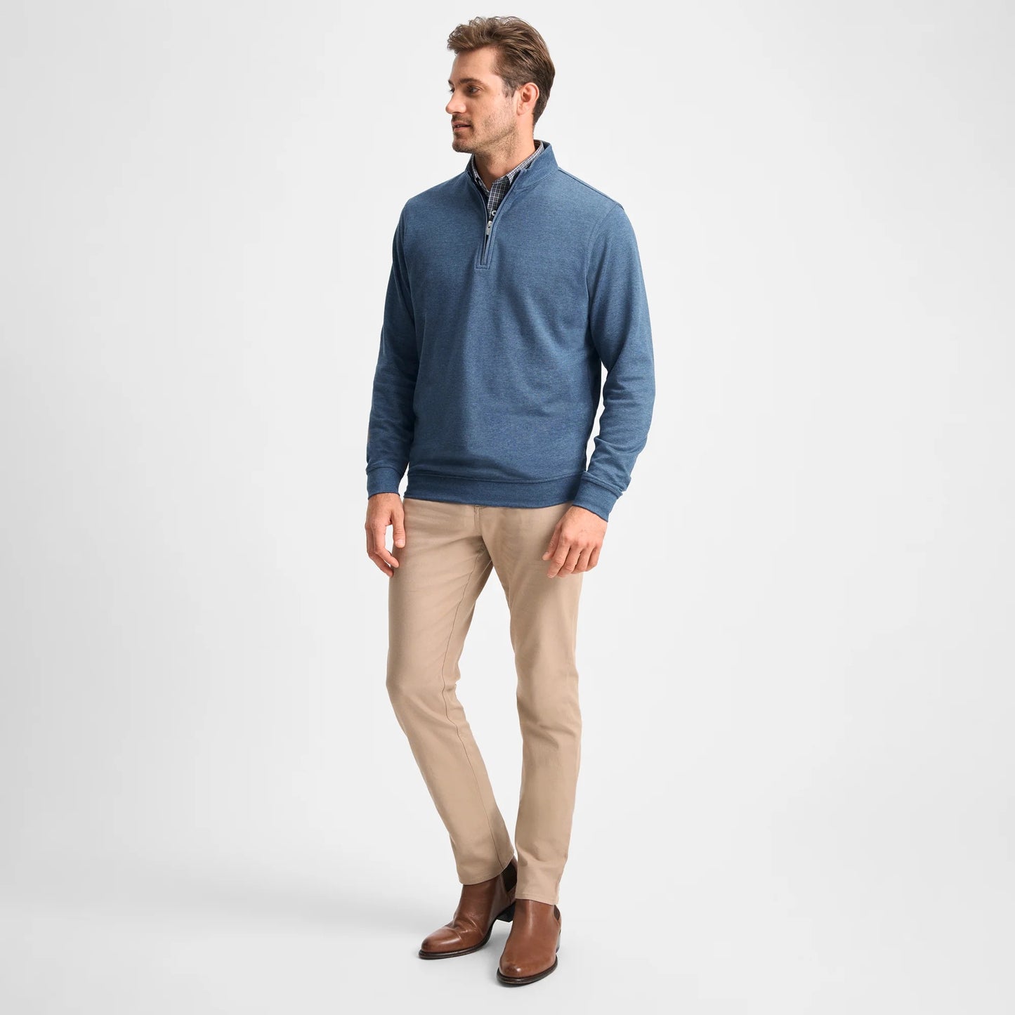 GenTeal Cotton/Modal Quarter-Zip (Helios)