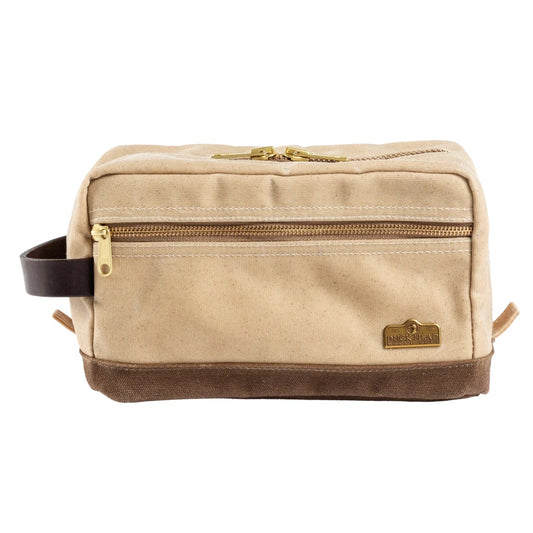 Duck Head Waxed Canvas Dopp Kit - Natural