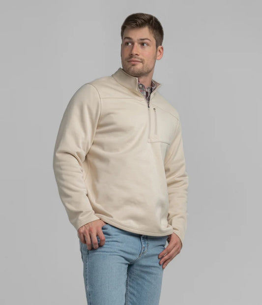 Southern Shirt Fleece Essential Qtr Zip - Canvas