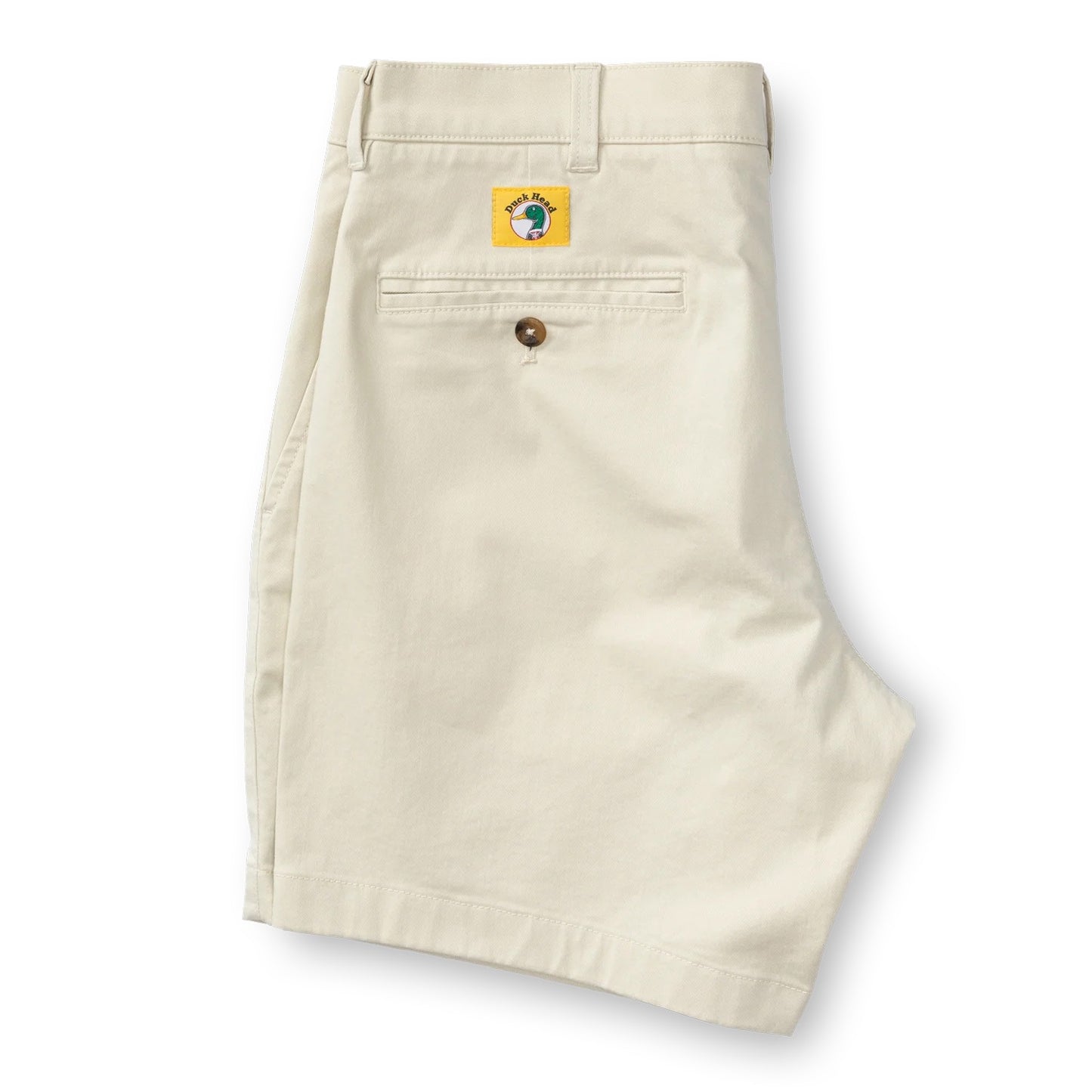 Duck Head 7" Gold School Chino Short Stone- Gold Patch