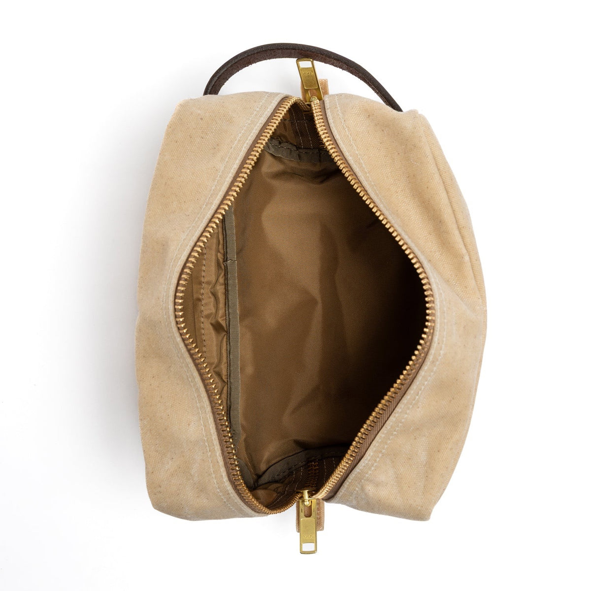 Duck Head Waxed Canvas Dopp Kit - Natural