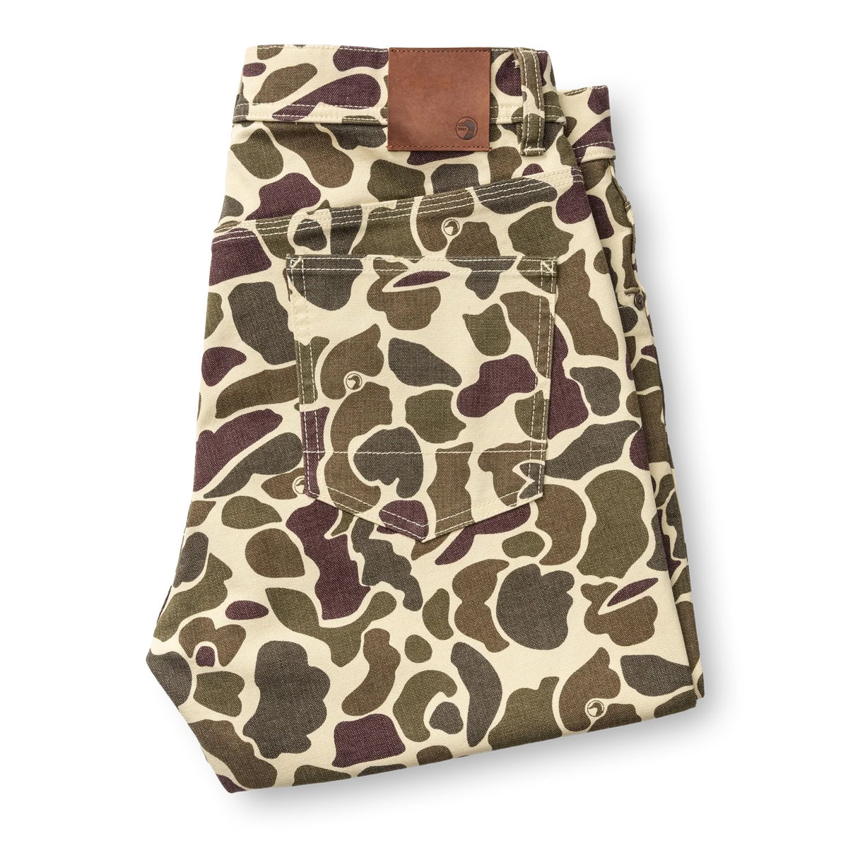 Duck Head Field Canvas Five-Pocket - Sandrift Khaki Camo