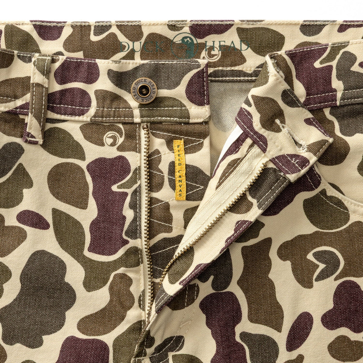 Duck Head Field Canvas Five-Pocket - Sandrift Khaki Camo