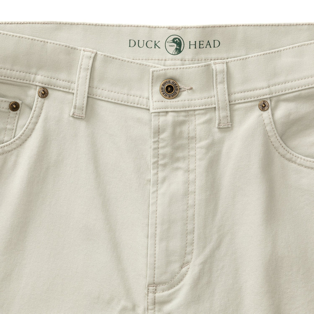 Duck Head Field Canvas Five-Pocket - Stone