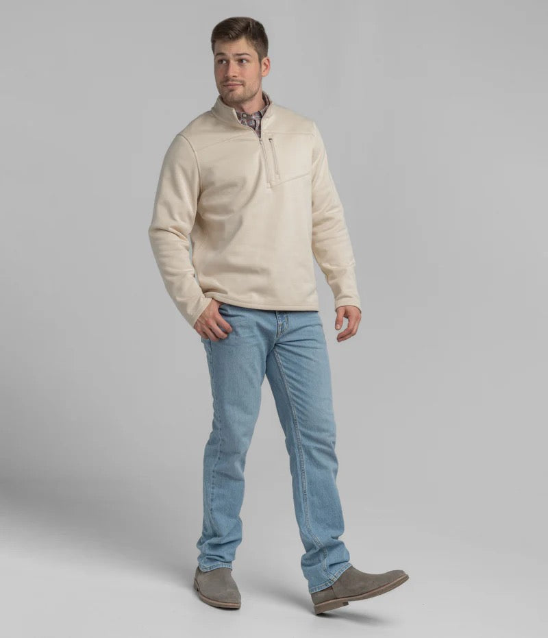 Southern Shirt Fleece Essential Qtr Zip - Canvas
