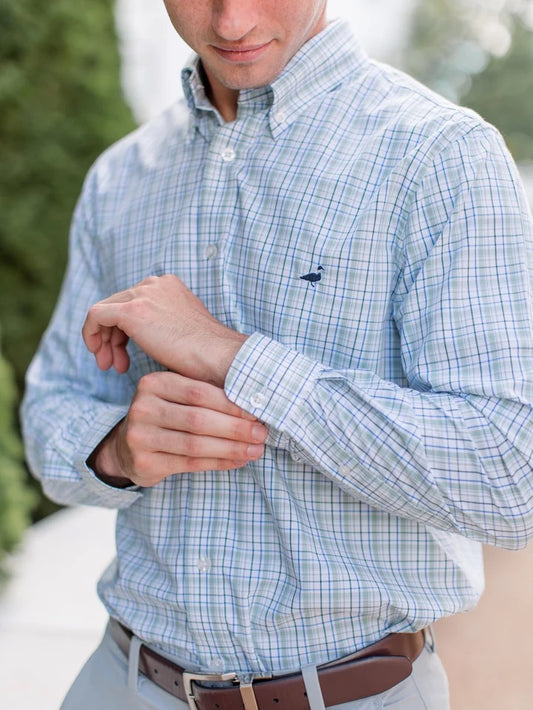 Properly Tied Seasonal Sportshirt - Sage Stream