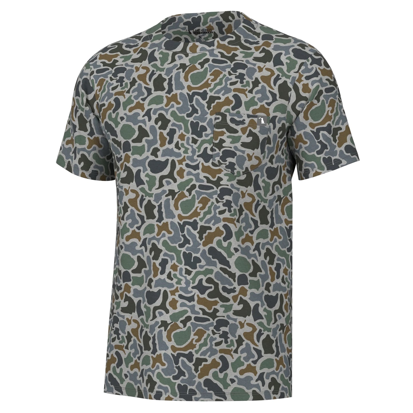 YOUTH S/S Heather-Blend Crew (Localflage Bluff)