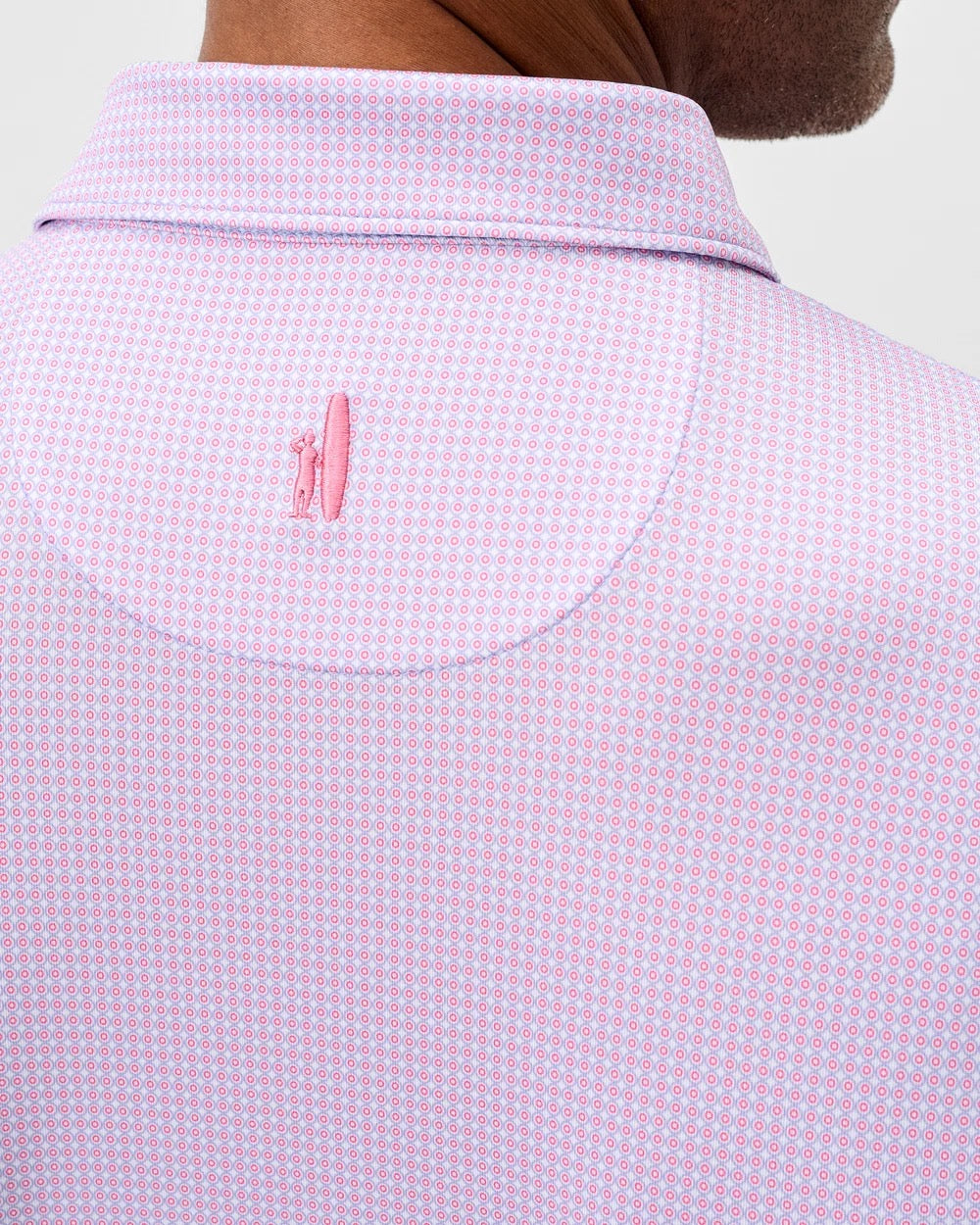 Johnnie-O Performance Jersey Polo - Dot Neat Palm Beach
