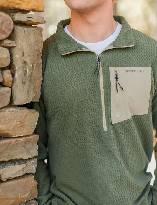Properly Tied Yukon Pullover - Olive