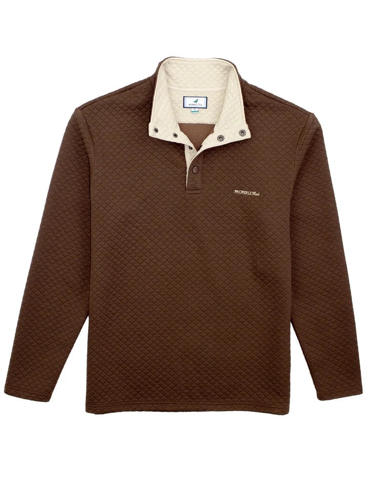 Properly Tied Club Pullover - Brown
