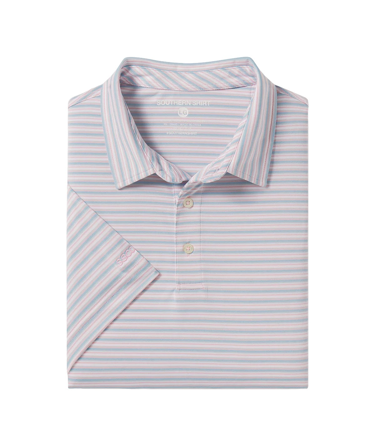 Southern Shirt Tybee Stripe Polo (Maverick)