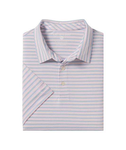 Southern Shirt Tybee Stripe Polo (Maverick)