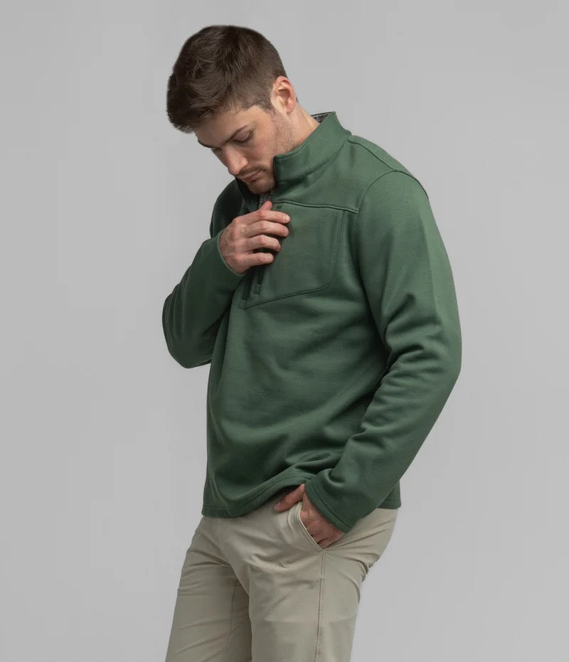Southern Shirt Fleece Essential Qtr Zip - Mallard