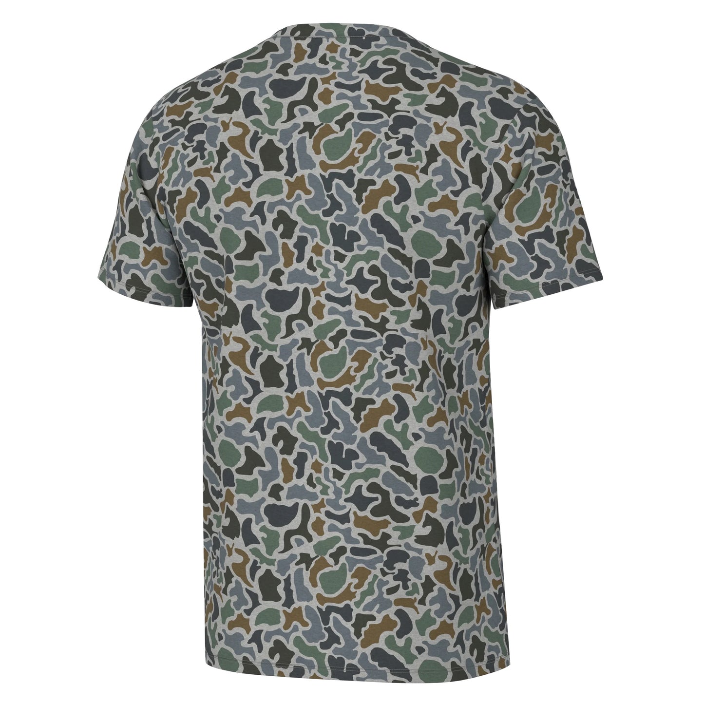 YOUTH S/S Heather-Blend Crew (Localflage Bluff)