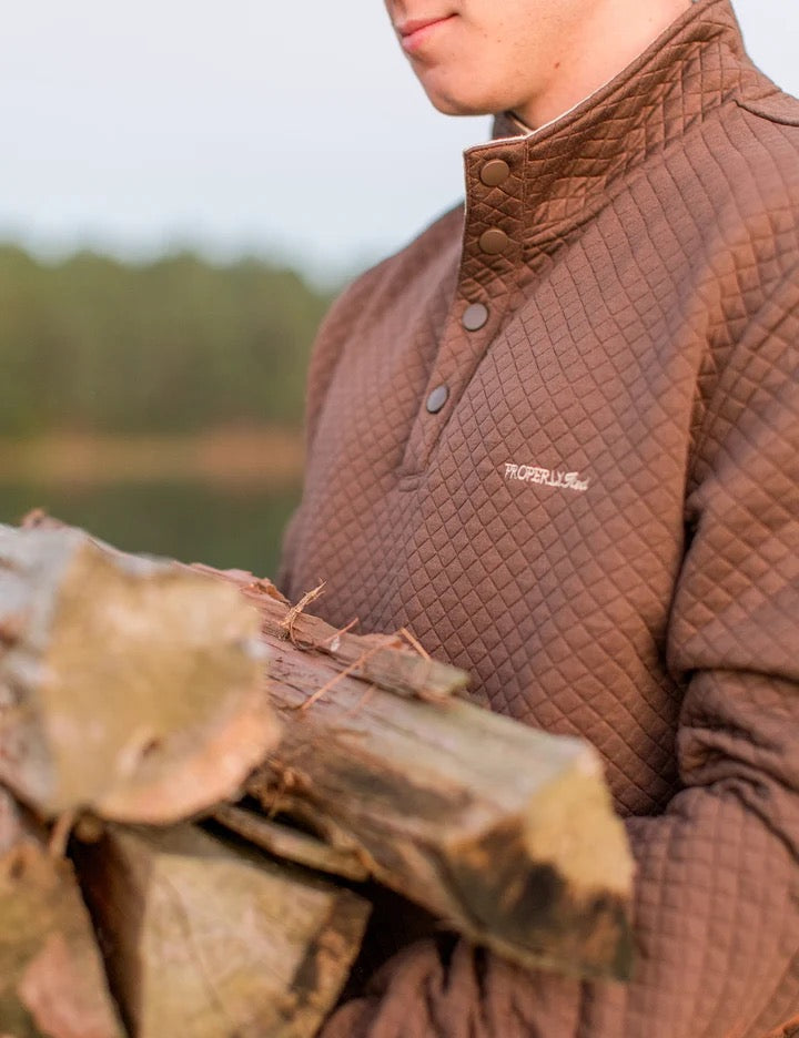 Properly Tied Club Pullover - Brown