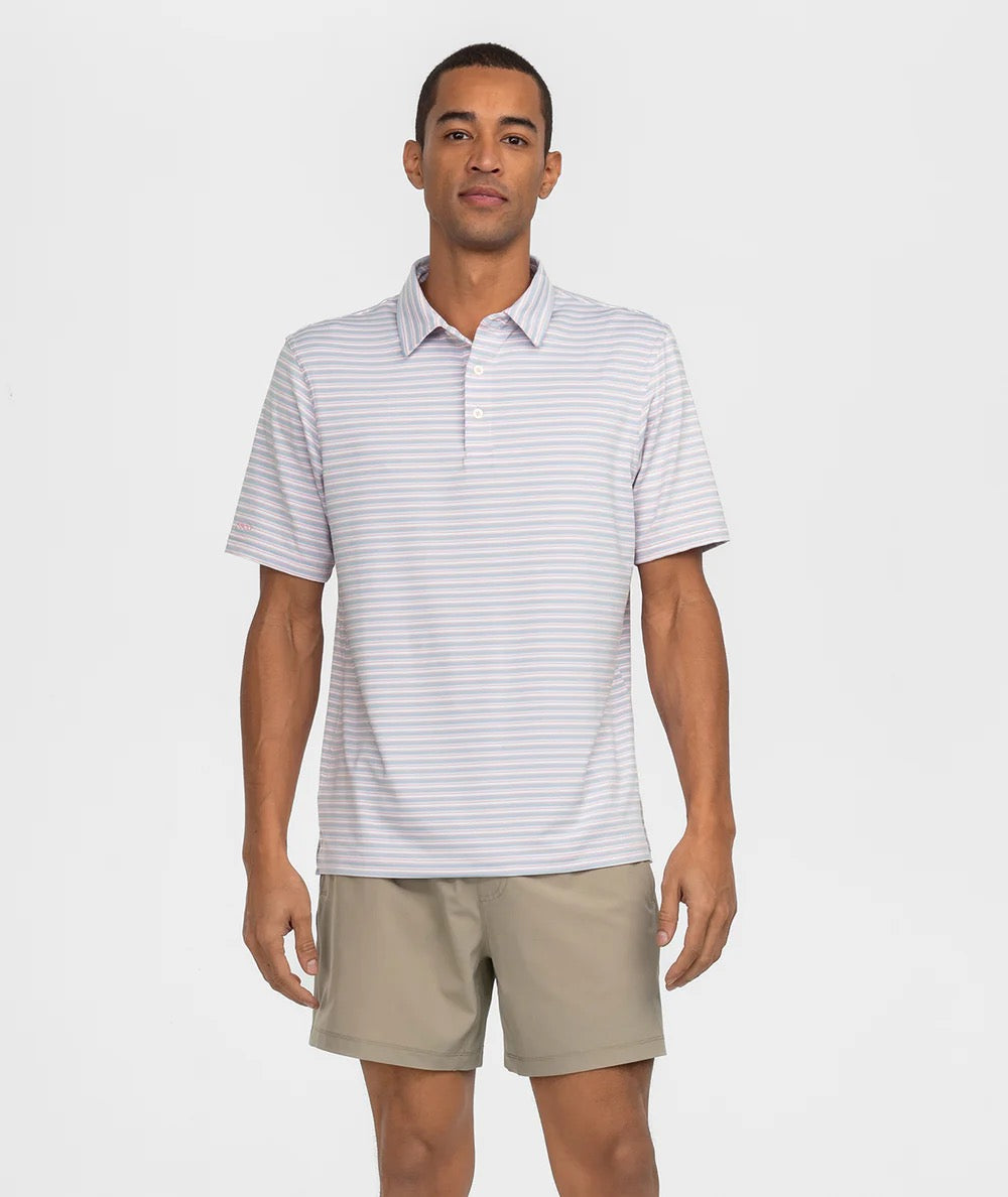 Southern Shirt Tybee Stripe Polo (Maverick)