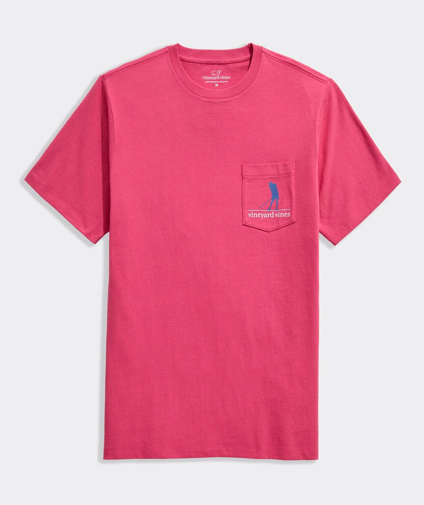 Vineyard Vines Golf Silo USA Short-Sleeve Pocket Tee - Sailors Red