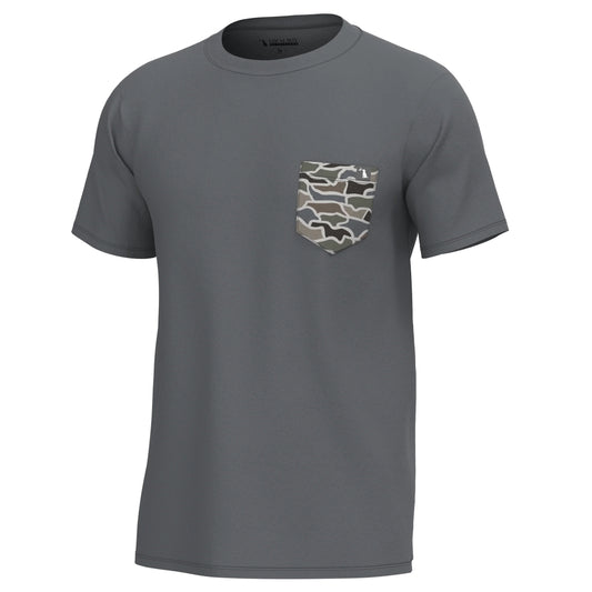 Local Boy S/S Heather-Blend Crew - Graphite / Cool Oak LCF