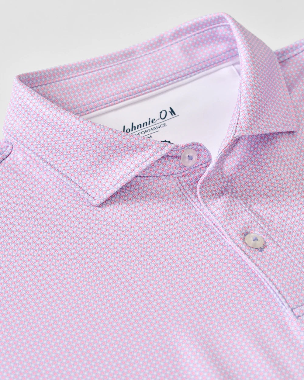 Johnnie-O Performance Jersey Polo - Dot Neat Palm Beach