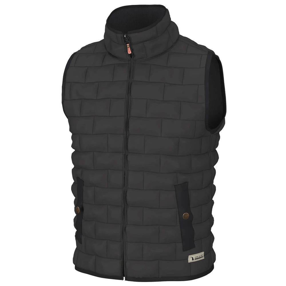 Local Boy Brick Quilted Vest (Charcoal)