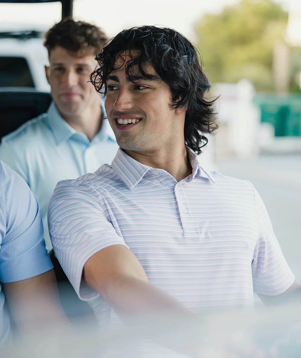Southern Shirt Tybee Stripe Polo (Maverick)