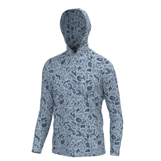 Local Boy Heather-Blend Hoodie - Distressed LCF Cobalt