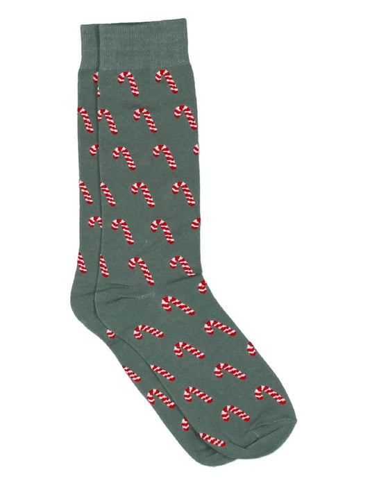 Properly Tied Lucky Duck Socks Candy Cane