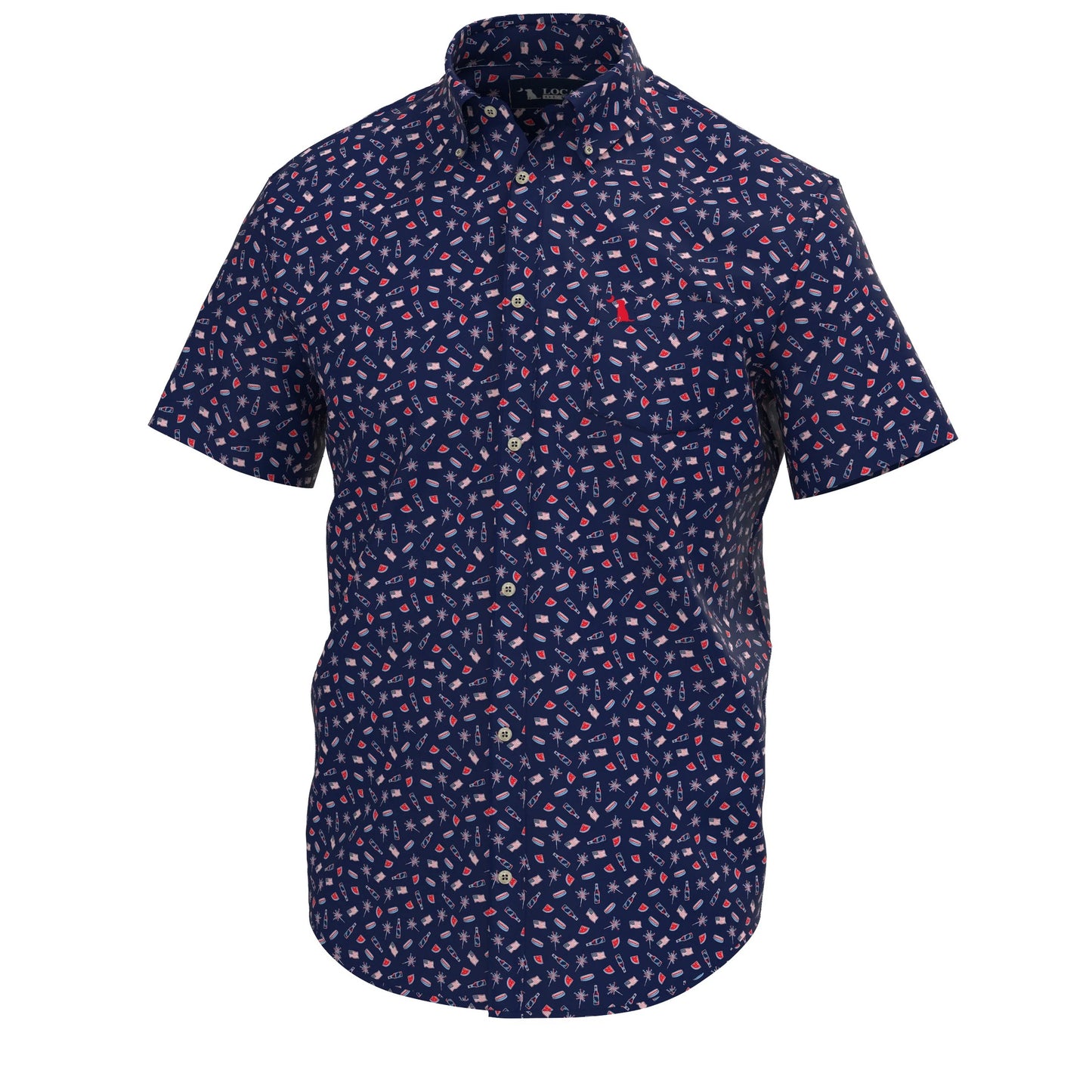 Local Boy Low Country Button Down -Land Of The Free