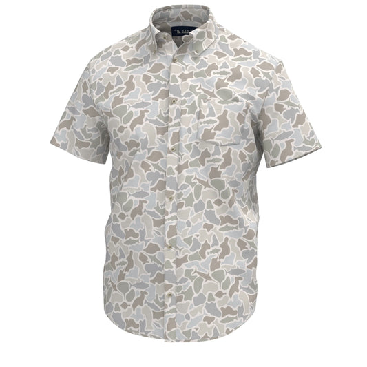 Local Boy Lowcountry Button Down - Saltwater Camo