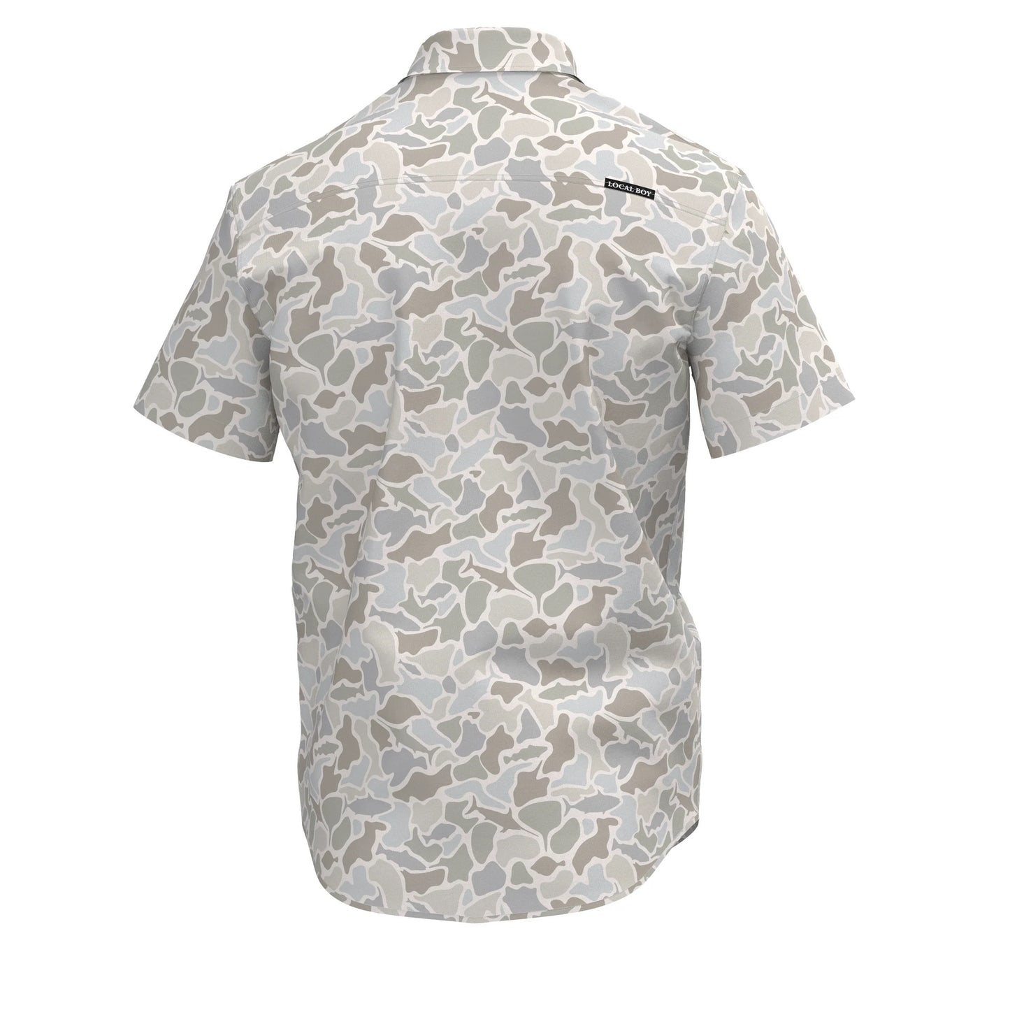 Local Boy Lowcountry Button Down - Saltwater Camo