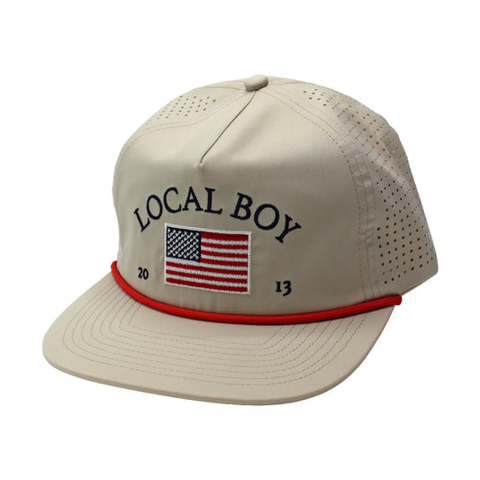 Local Boy Good Ole 'Merica Performance Low Profile Rope Hat