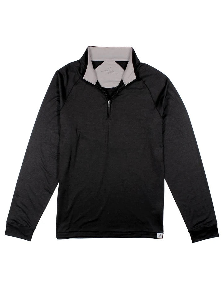 Properly Tied Clubhouse Quarter Zip - Onyx