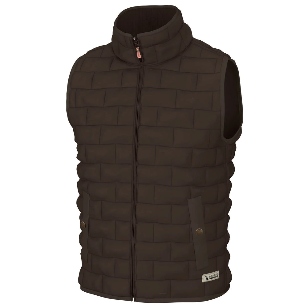 Local Boy Brick Quilted Vest (Coffee)