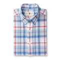 Duck Head Linen Cotton Oxford Sport Shirt Conner Plaid