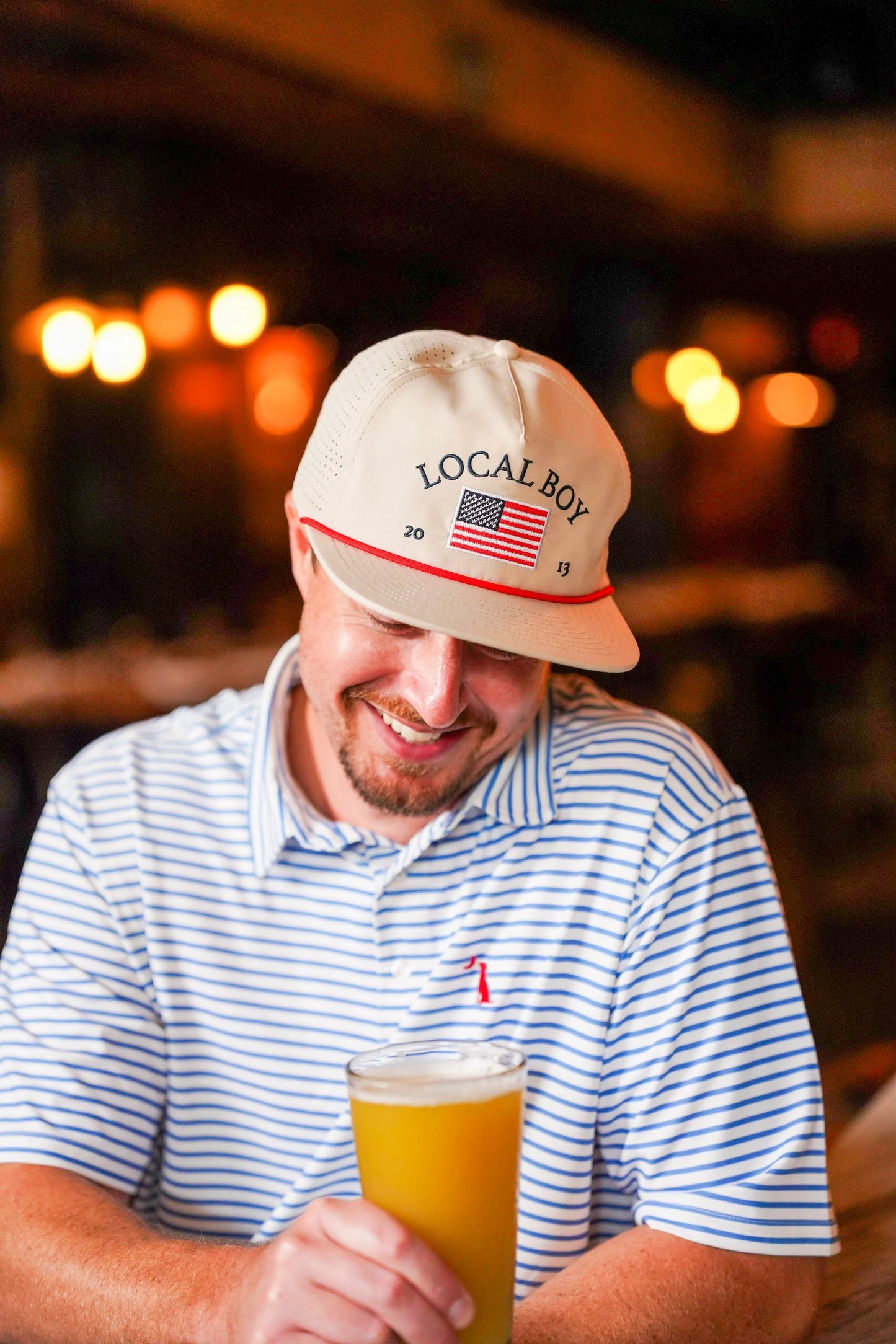 Local Boy Good Ole 'Merica Performance Low Profile Rope Hat