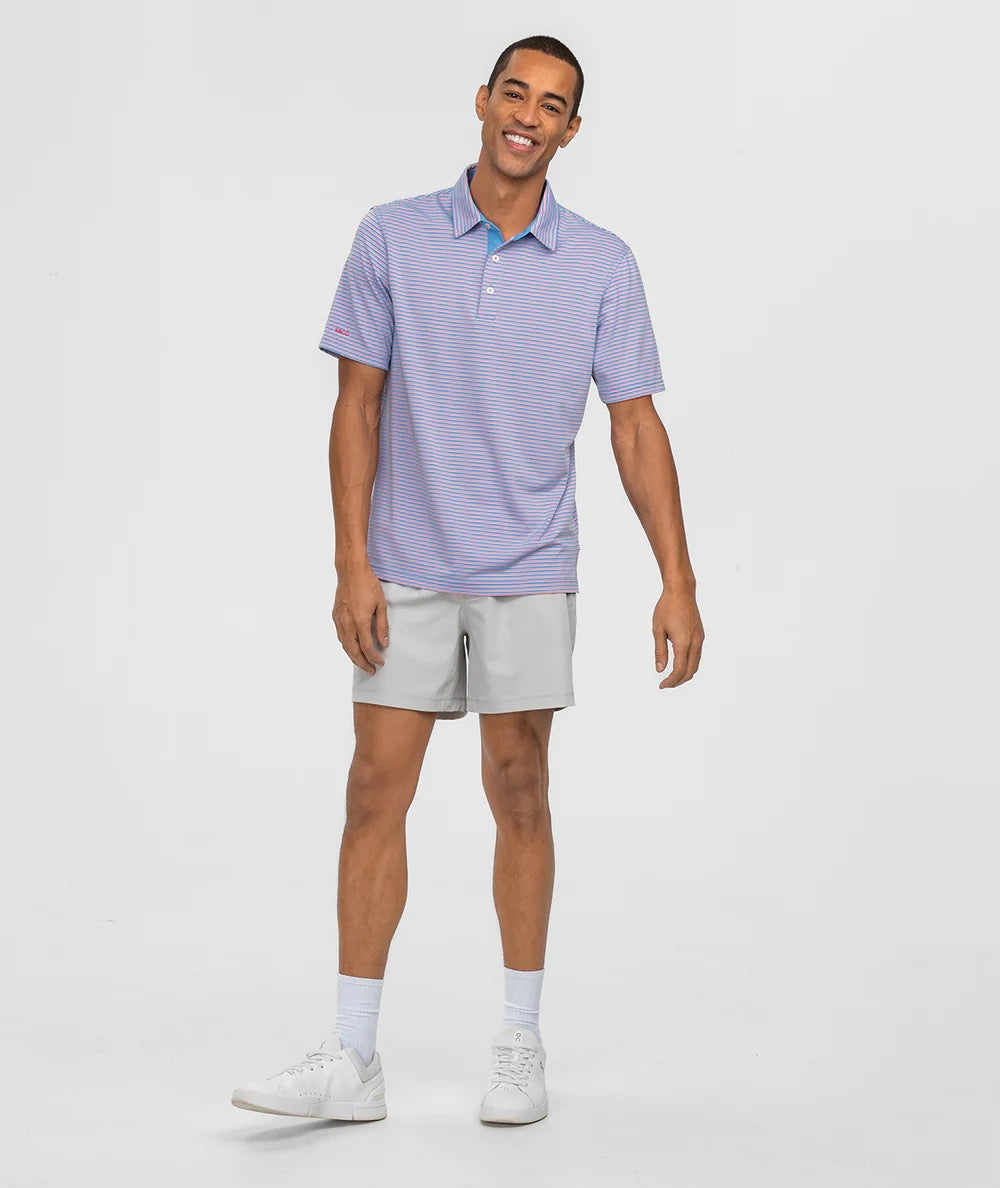 Southern Shirt Crestline Stripe Polo (Rocket Pop)