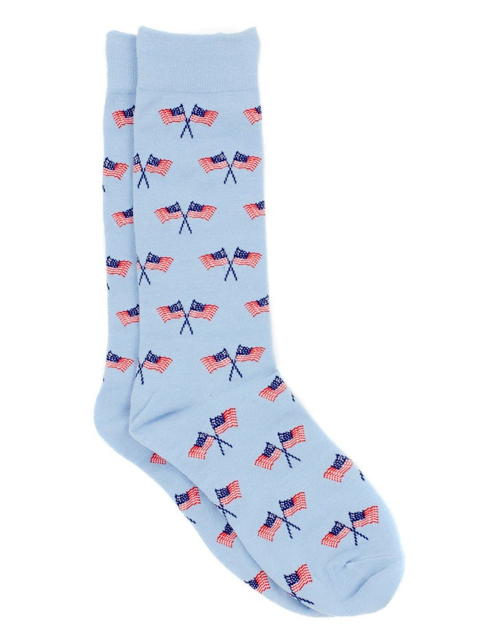Properly Tied Lucky Duck Sock Freedom Flag