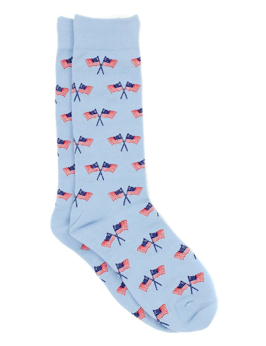 Properly Tied Lucky Duck Sock Freedom Flag