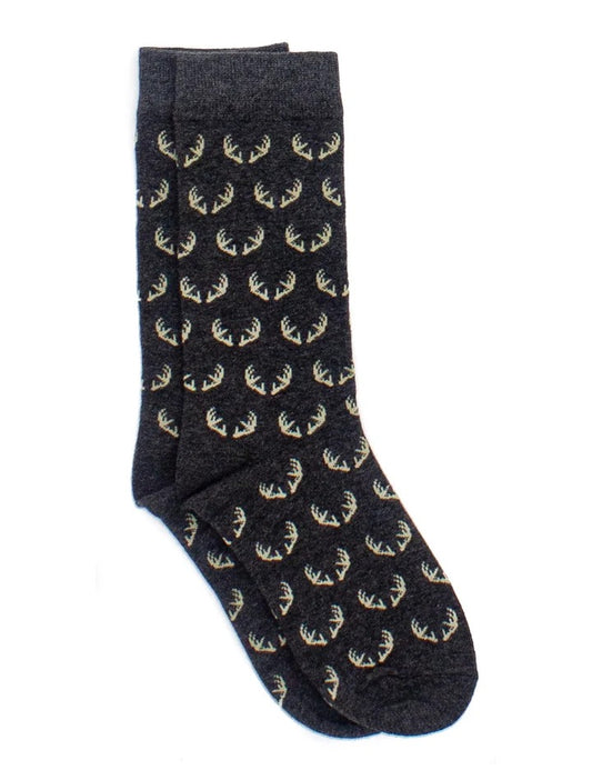 Properly Tied Lucky Duck Socks Antlers
