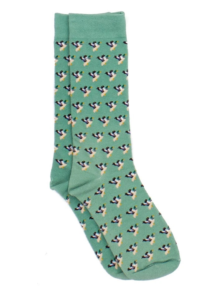 Properly Tied Lucky Duck Socks Breaking Water