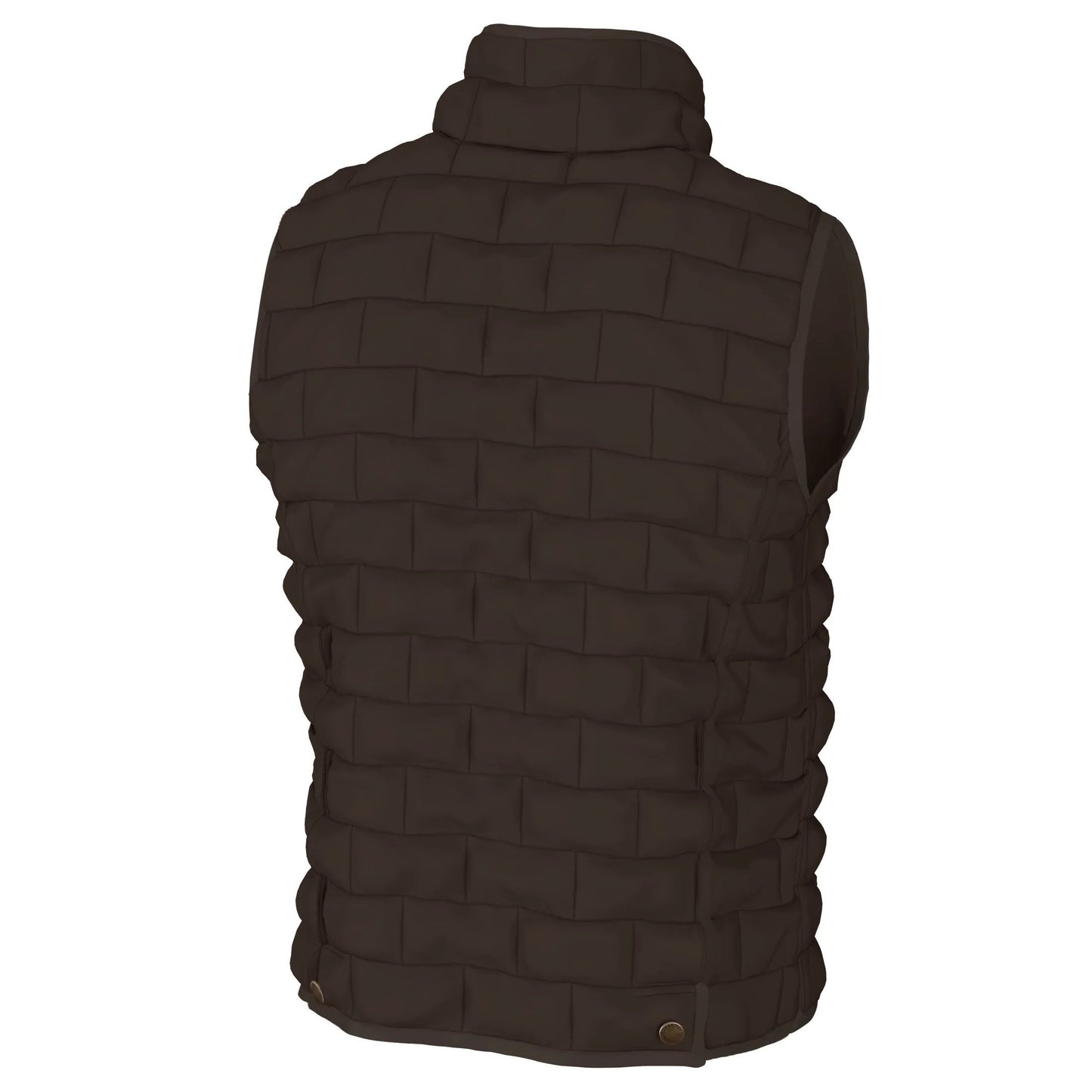 Local Boy Brick Quilted Vest (Coffee)