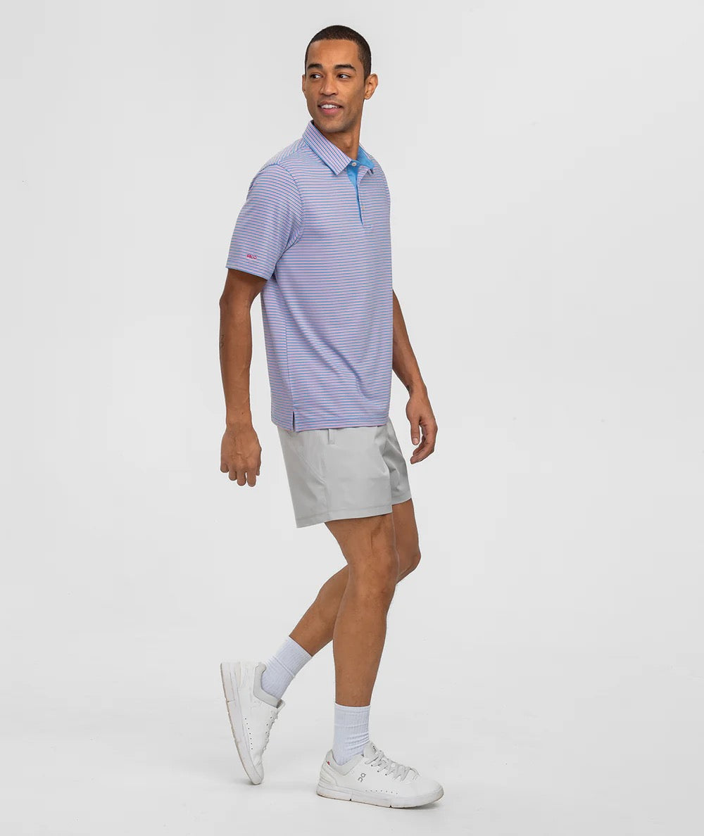 Southern Shirt Crestline Stripe Polo (Rocket Pop)