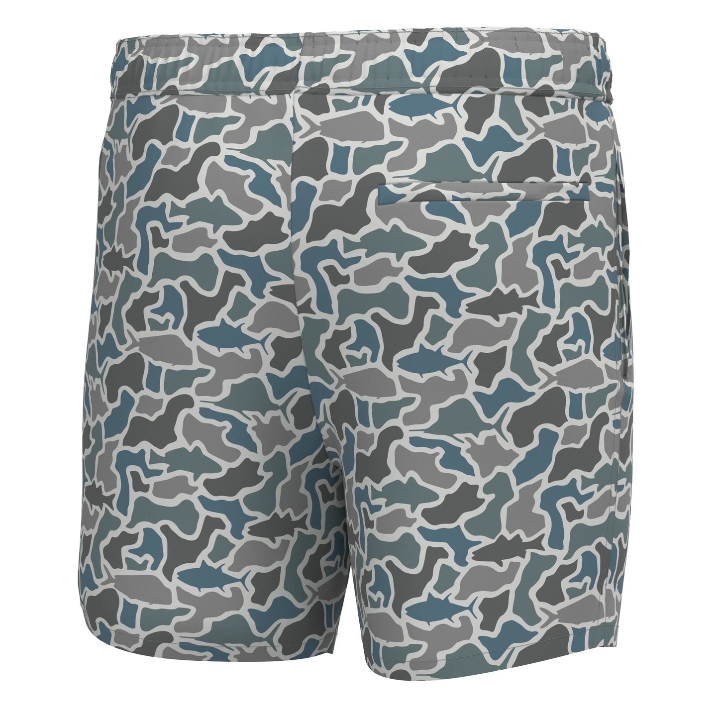 Local Boy Bayview Swim Trunks Fish Camo