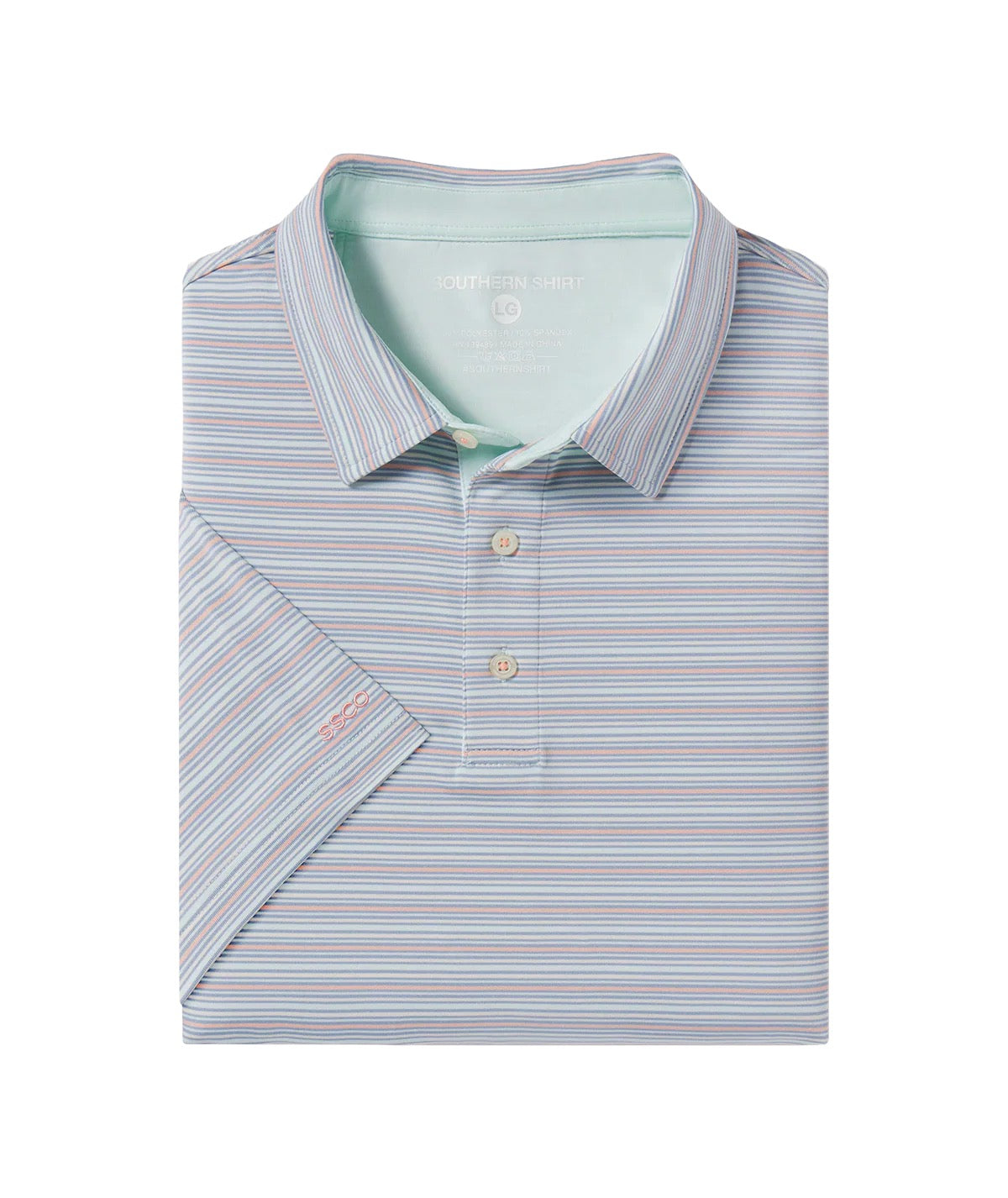 Southern Shirt Sawgrass Stripe Polo (Blue Dream)