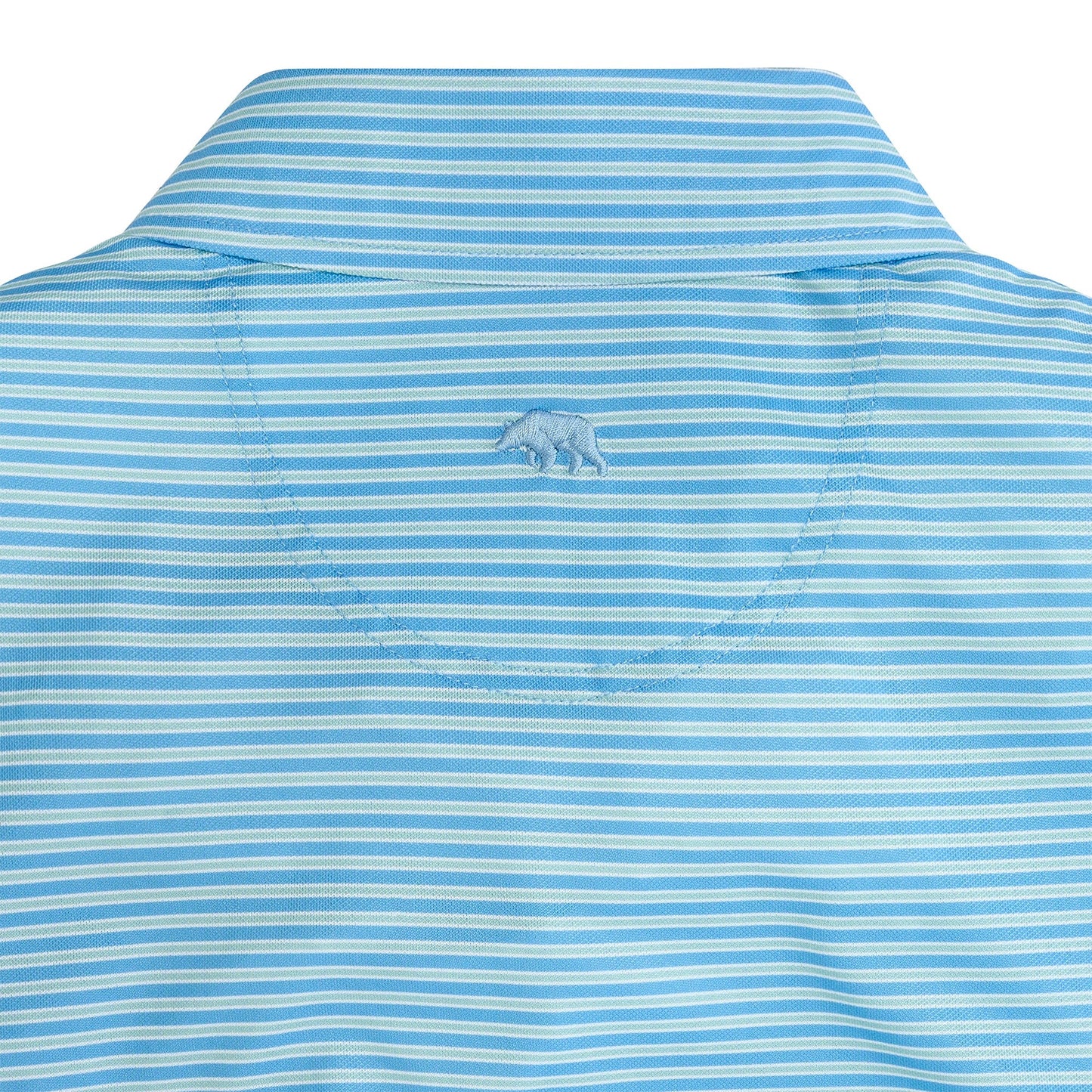 Onward Reserve Trophy Stripe Performance Pique Polo - Azurine