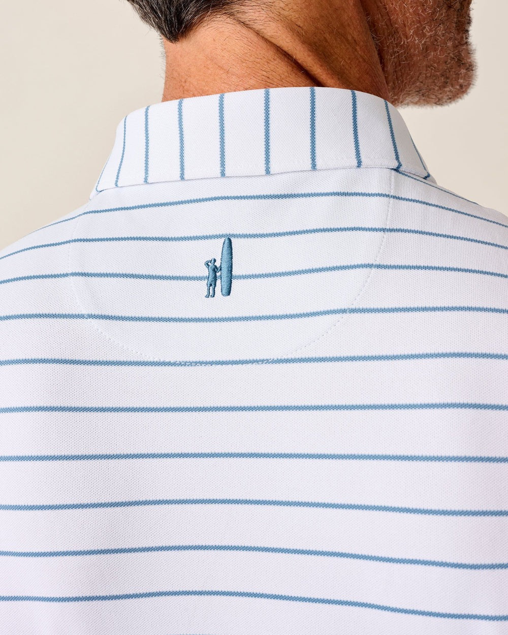 Johnnie-O Performance Mesh Polo - Kerwin White Tide